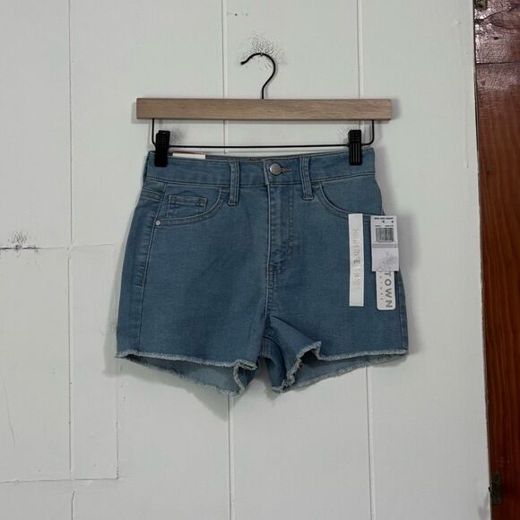 Tinseltown High Rise Denim Jean Shorts Size 0 NWT - Picture 1 of 5